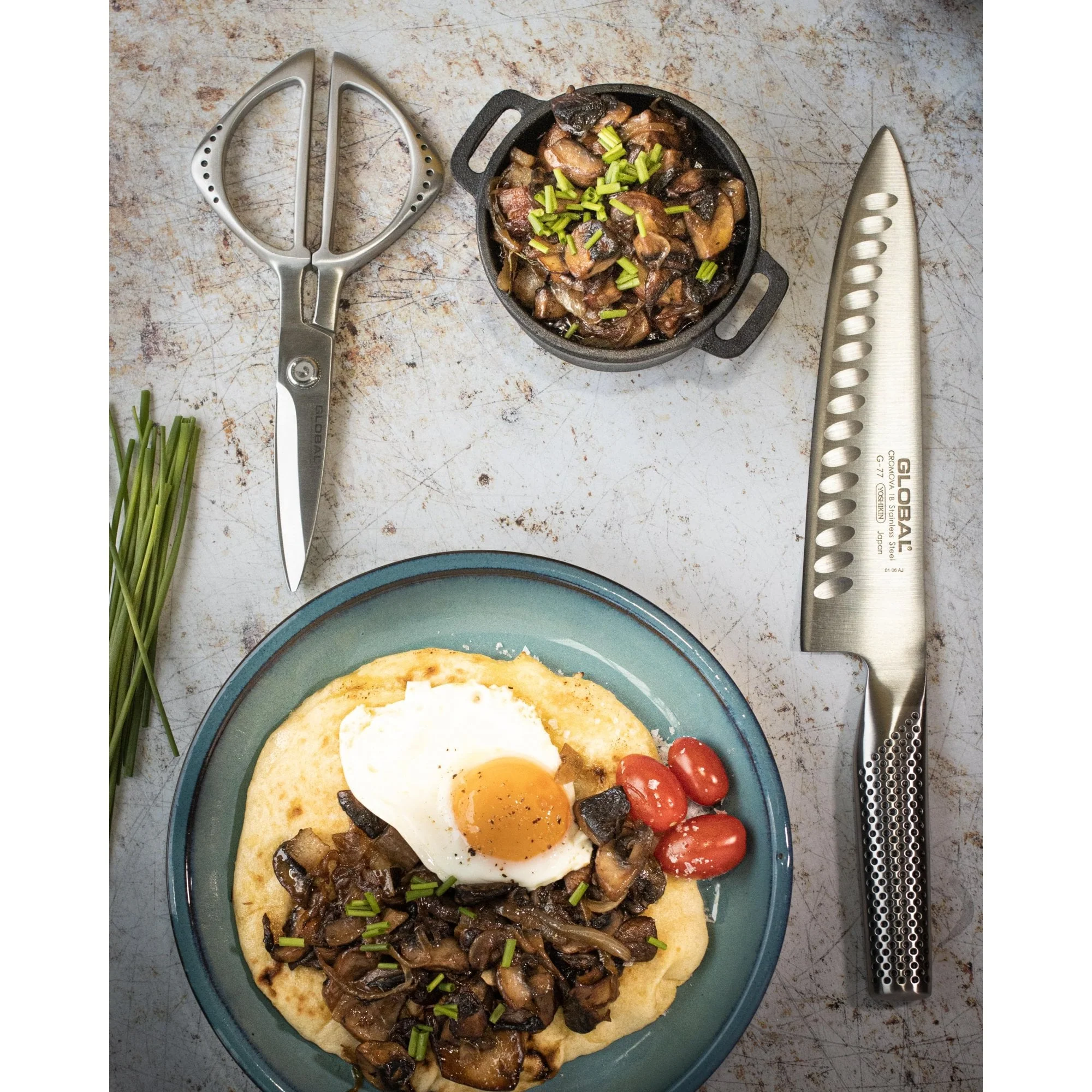 G-77 Fluted Cook's Knife 20cm - Image 8