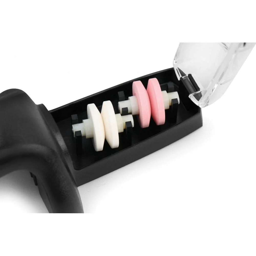 GLOBAL Ceramic 2 Wheel Knife Sharpener, Stainless Steel G-91/SB - Image 4