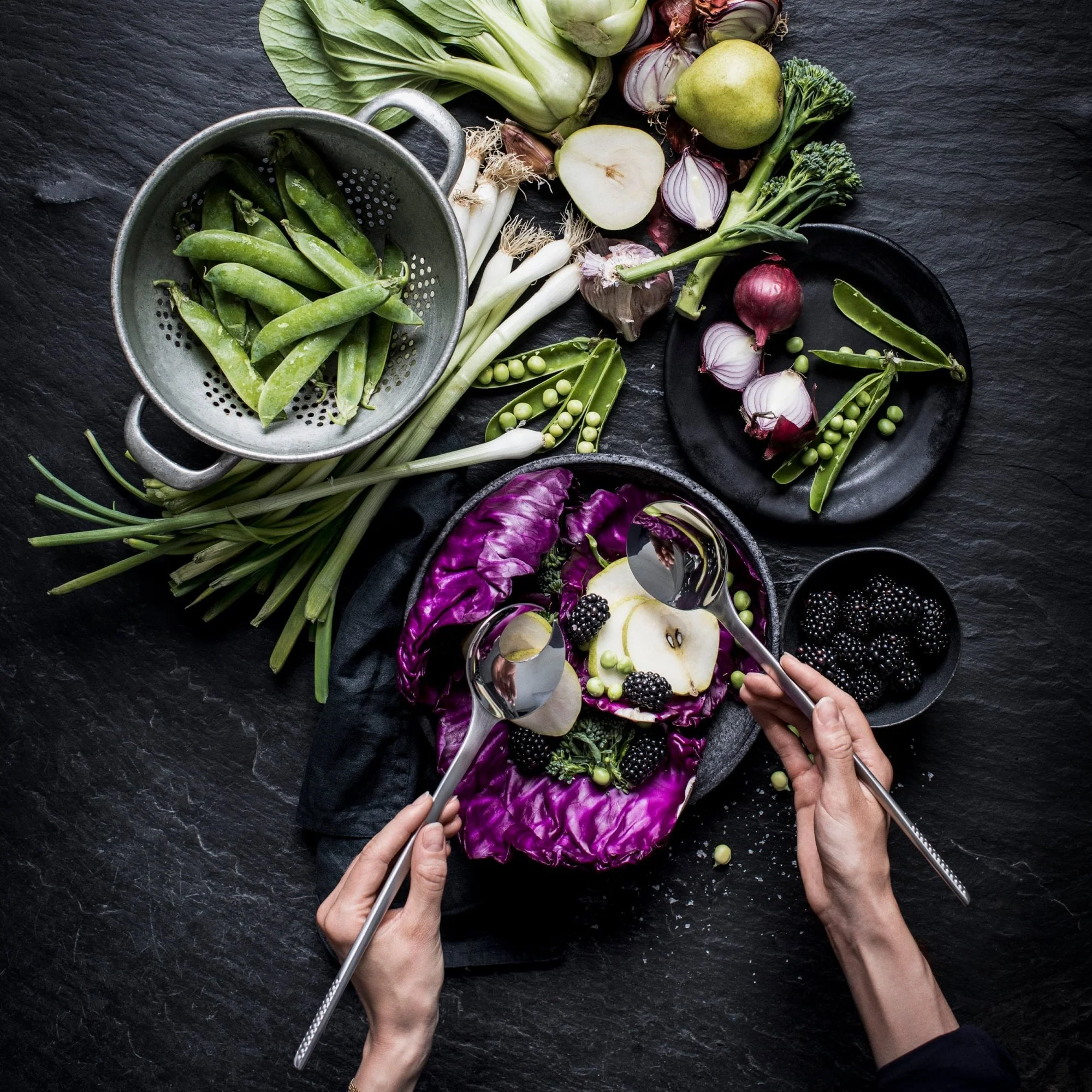 Global 2 Piece Salad Serving Set - Image 3