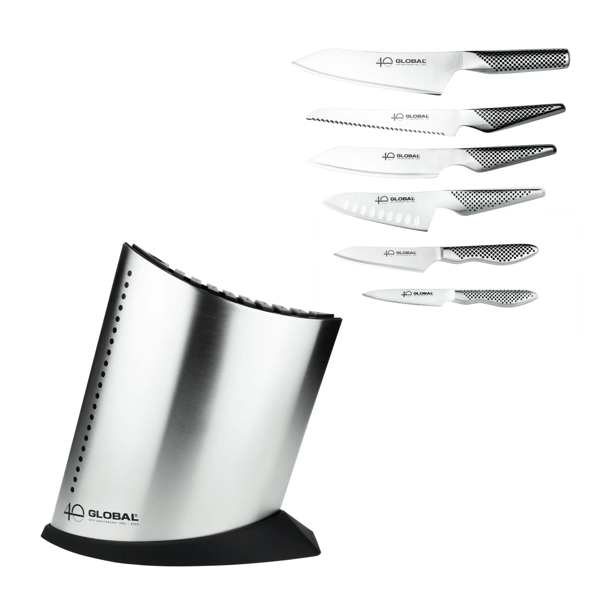 40th Anniversary 7 Piece Knife Block Set - Image 4