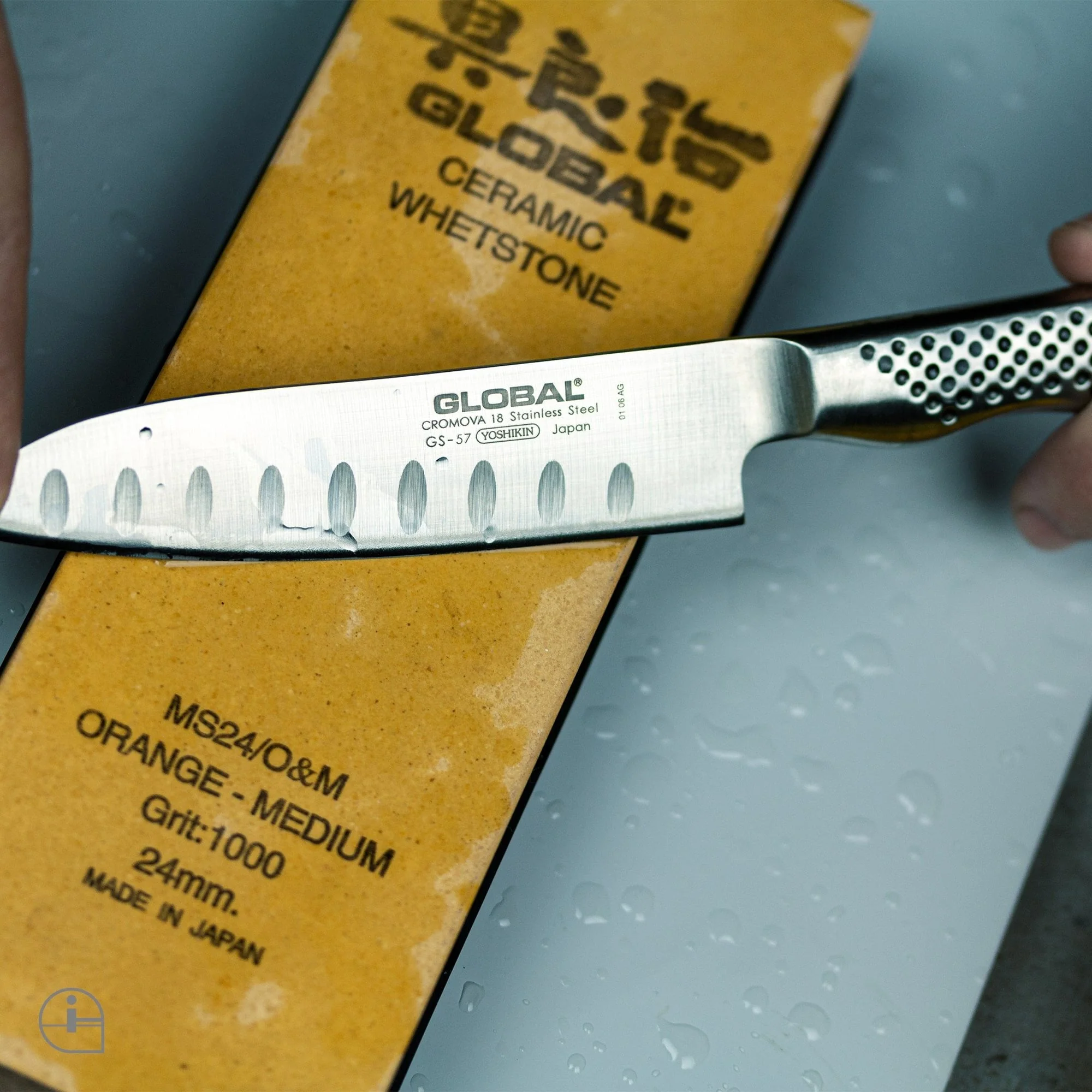 GS-57 Fluted Santoku Knife 11cm - Image 6