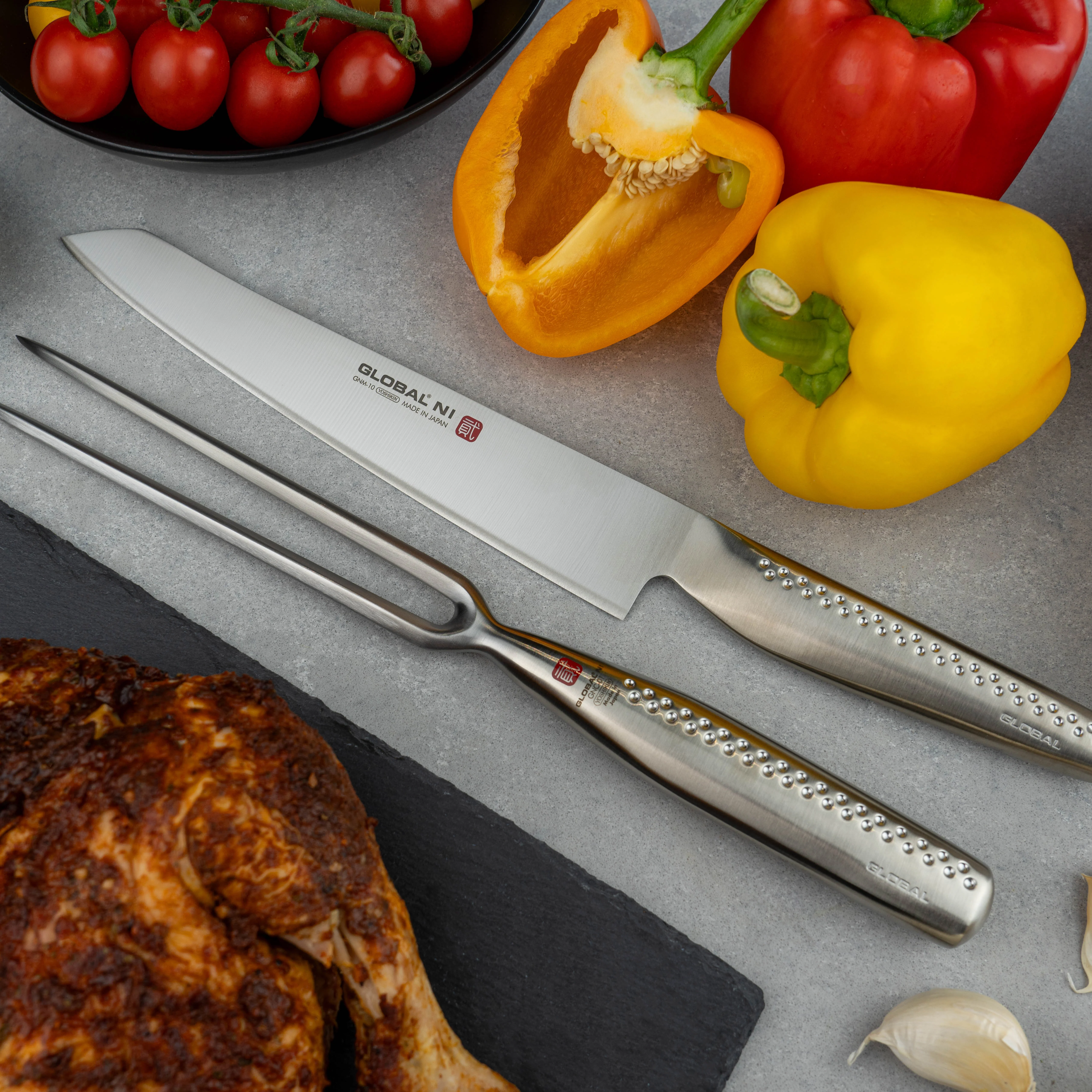 Global Ni 2 Piece Carving Set (GNM-10, GNC-01) - Image 3