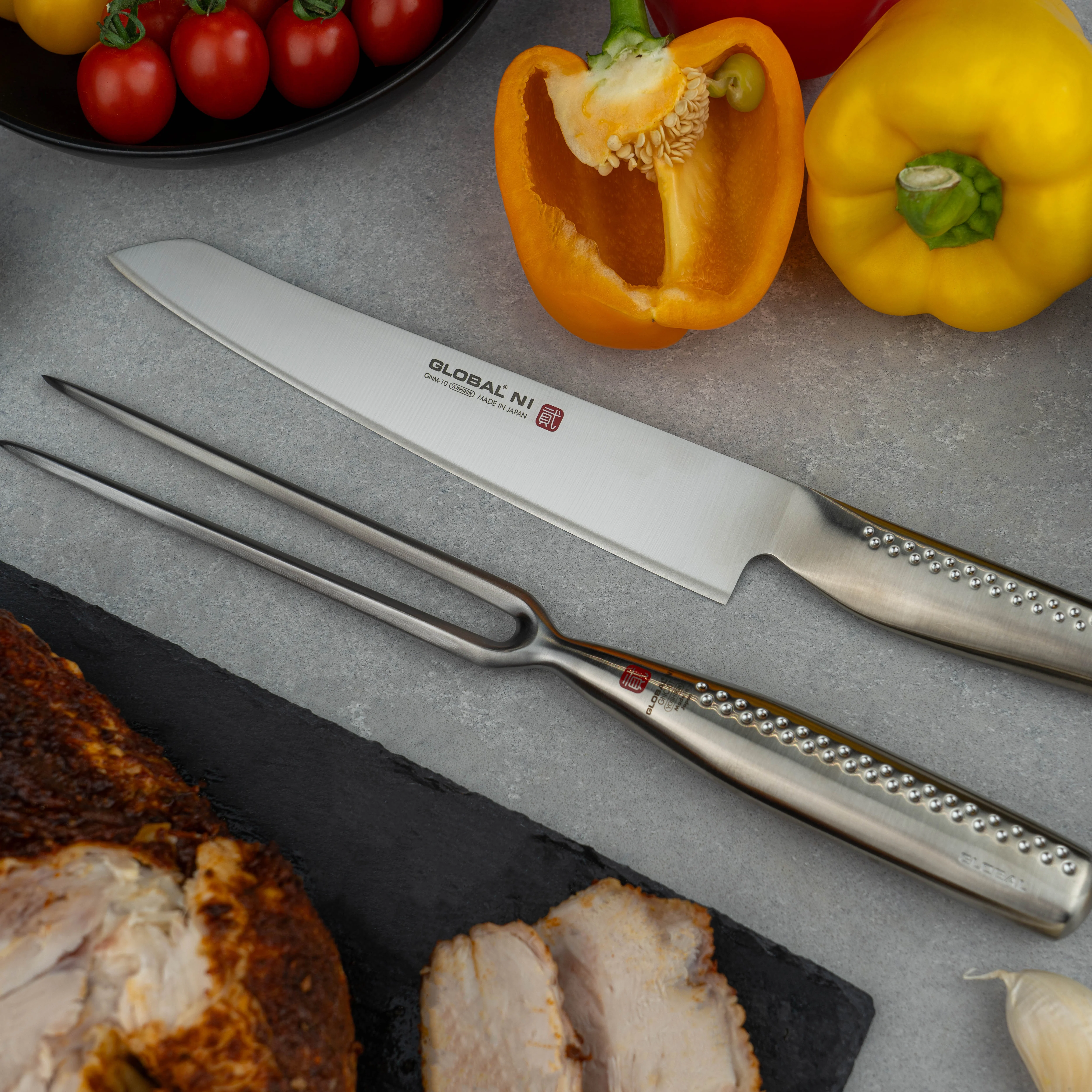 Global Ni 2 Piece Carving Set (GNM-10, GNC-01) - Image 7