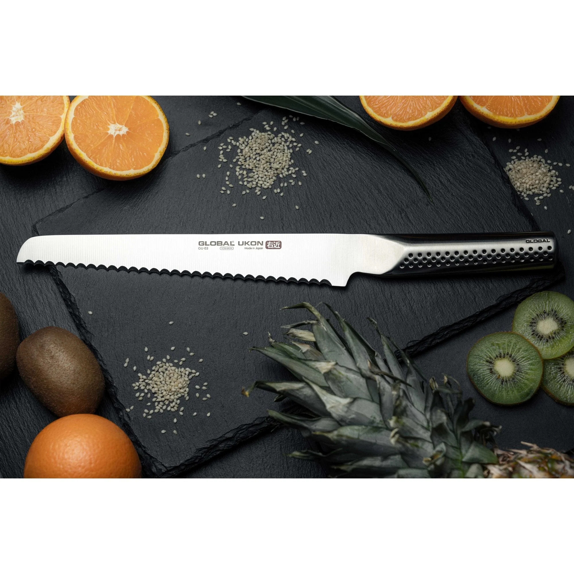 GU-03 Ukon Bread Knife 22cm - Image 5