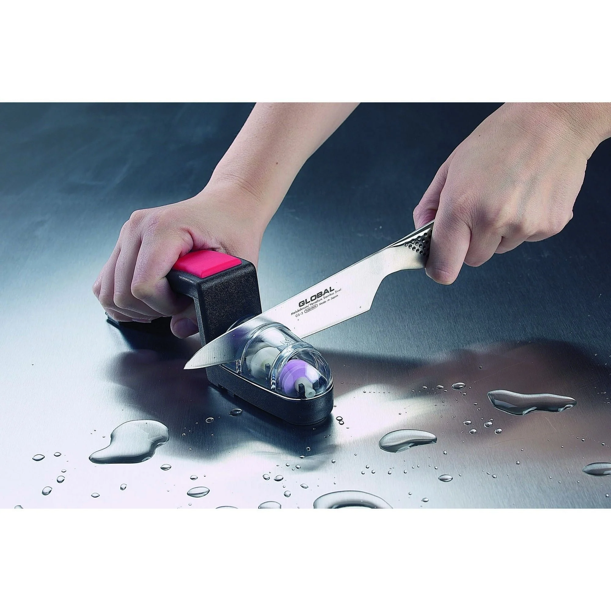 MinoSharp Shinkansen Sharpener, Black & Red SH-220/BR - Image 3